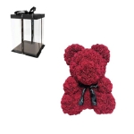 Rose Bear - Αρκουδάκι από Τεχνητά Τριαντάφυλλα 25εκ - Image 2