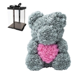 Rose Bear - Αρκουδάκι από Τεχνητά Τριαντάφυλλα 25εκ - Image 3