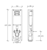 11103 VERSO TD ΚΑΖΑΝΑΚΙ ΕΝΤΟΙΧΙΣΜΟΥ 3/6 lit ΜΕ ΠΛΑΙΣΙΟ ΣΤΗΡΙΞΗΣ 18cm - Image 2
