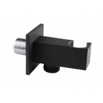 4263 Ν ΤΕΤΡΑΓΩΝΗ ΕΠΙΤΟΙΧΗ ΠΑΡΟΧΗ ΝΕΡΟΥ 1/2" ΜΕ ΒΑΣΗ ΣΤΗΡΙΞΗΣ ΤΗΛΕΦΩΝΟΥ BLACK MATT (4134Ν)
