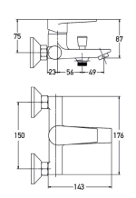 61007 SLIM ΜΠΑΤΑΡΙΑ ΛΟΥΤΡΟΥ ΜΕ ΤΗΛ-BAΣH-ΣΠΙΡΑΛ - Image 2