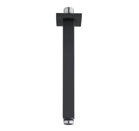 6667n.jpg 6467 Ν ΒΡΑΧΙΟΝΑΣ ΤΕΤΡΑΓΩΝΟΣ ΚΑΘΕΤΟΣ 15cm BLACK MATT (6667N) - Image 1