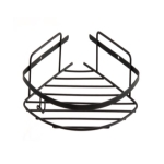 74051N ΡΑΦΙΕΡΑ ΜΟΝΗ ΓΩΝΙΑΚΗ SS304 18x18cm BLACK MATT