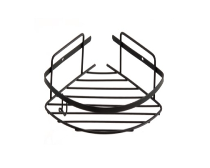 74051N ΡΑΦΙΕΡΑ ΜΟΝΗ ΓΩΝΙΑΚΗ SS304 18x18cm BLACK MATT