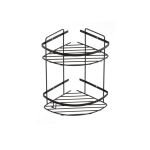 74052N ΡΑΦΙΕΡΑ ΙΝΟΧ ΔΙΠΛΗ ΓΩΝΙΑΚΗ SS304 18x18cm  BLACK MATT