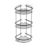 74053N ΡΑΦΙΕΡΑ ΙΝΟΧ ΤΡΙΠΛΗ SS304 ΓΩΝΙΑΚΗ 18x18cm BLACK MATT