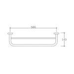 74112-74113  ΠΕΤΣΕΤΟΚΡΕΜΑΣΤΡΑ ΔΙΠΛΗ  50cm - Image 2