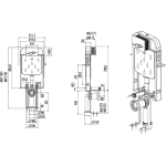 GR5001 ΚΑΖΑΝΑΚΙ ΕΝΤΟΙΧΙΣΜΕΝΟ CREAVIT 3/6 L ΜΕ ΜΕΤΑΛΛΙΚΑ ΠΟΔΙΑ - Image 2