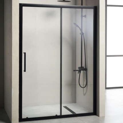 VERSUS 400 BLACK MATT Συρόμενη Πόρτα Εισόδου Δίφυλλη - VH 120 N 120Χ195cm