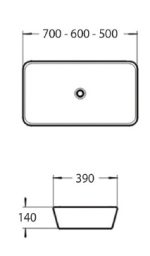 ARTIST ΝΙΠΤΗΡΑΣ ΕΠΙΚΑΘΗΜΕΝΟΣ - arti 060 nm 600 X 390 X 140 MM - Image 2