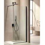 Σταθερό Πλαϊνό Καμπίνας VERSUS BLACK MAT - VH 070 Ν 70Χ195cm