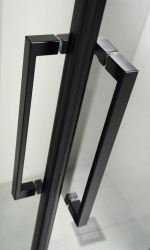 VERSUS 400 BLACK MATT Συρόμενη Πόρτα Εισόδου Δίφυλλη - VH 120 N 120Χ195cm - Image 2